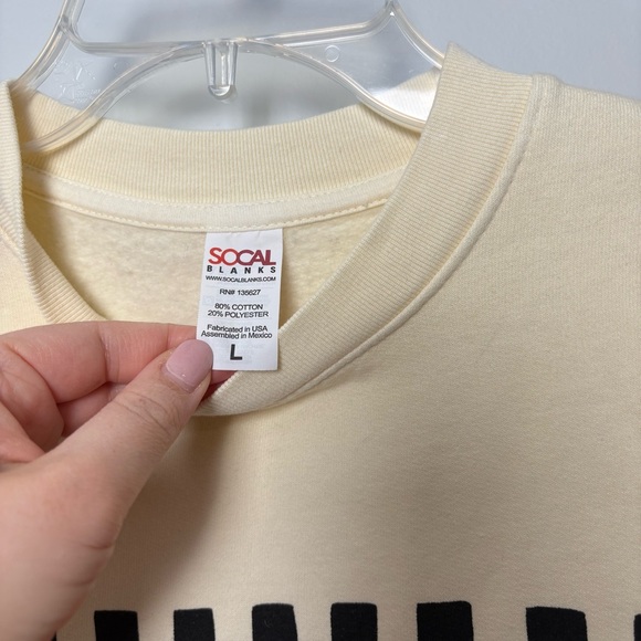 Harry Styles Cream Love On Tour Pullover Sweatshirt - Picture 3 of 6